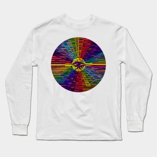 Psychedelic Abstract colourful work 260 Crest Long Sleeve T-Shirt